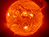 Sun, handle-shaped prominence
