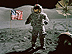 Astronaut and rover on Moon